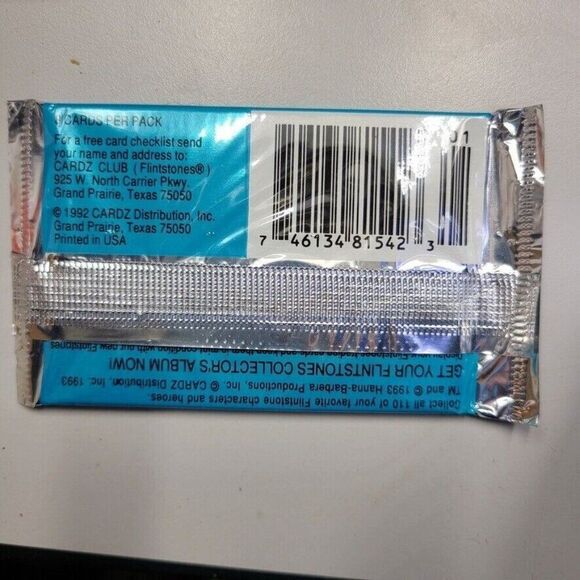 Vintage Fred Flintstone Plush Opened Barney Rubble Pez Trading Cards Sealed Toy - Picture 12 of 13